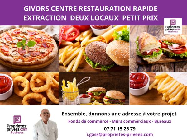 GIVORS MAIRIE  FONDS DE COMMERCE RESTAURATION  PRÊT À EXPLOITER ?