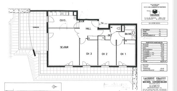 Villeurbanne (69100) T4 AVEC JARDIN DE 240 M² + GARAGE