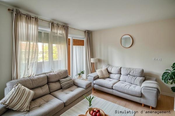 Appartement 3 pièces - 60 m² Exclusivité efficity