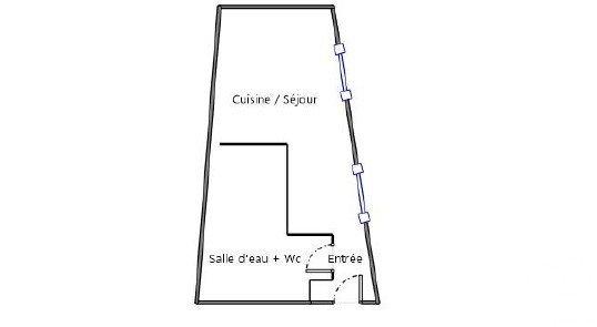 Appartement à vendre 1 pièce 18 m² Bordeaux