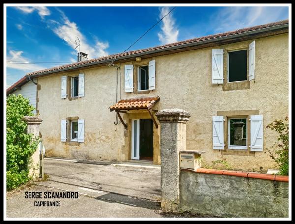 MIRANDE (32) maison à vendre 6 pièces - 4 chambres - piscine 11X5 - terrain 2515 m²