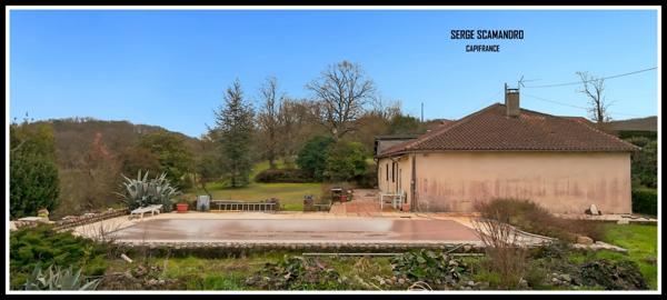 MIRANDE (32) maison à vendre 6 pièces - 4 chambres - piscine 11X5 - terrain 2515 m²