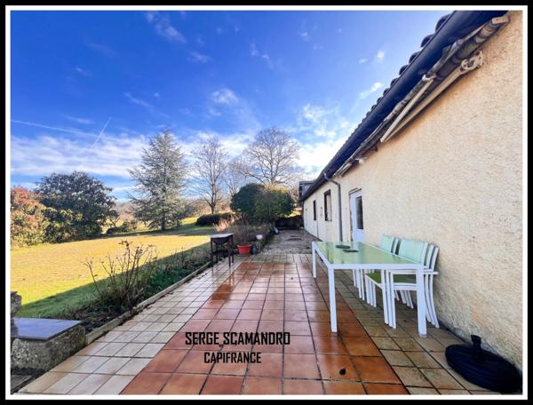 MIRANDE (32) maison à vendre 6 pièces - 4 chambres - piscine 11X5 - terrain 2515 m²