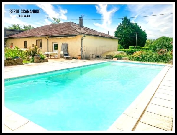 MIRANDE (32) maison à vendre 6 pièces - 4 chambres - piscine 11X5 - terrain 2515 m²