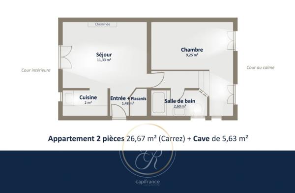 Appartement à vendre 2 pièces DENFERT-ROCHEREAU (75)