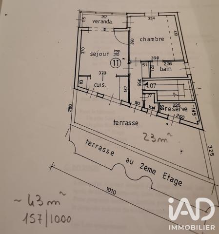 Appartement à vendre 2 pièces 40,97 m² Menton