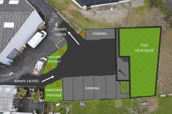 A LOUER : très beau local d'activité NEUF 79 m2 situé à ORVAULT