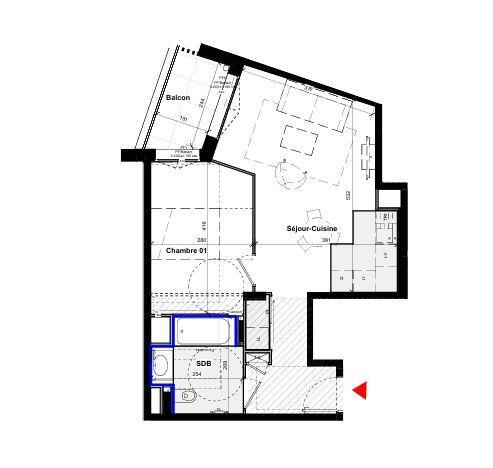 Appartement à vendre 2 pièces 45 m² Saint-Julien-en-Genevois