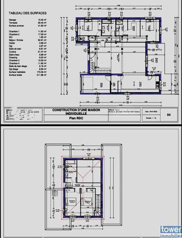 Maison
                                                                                                                                                                                                                                                                                                                        5 pièce(s)                                                                                                                                                                                                          4 chambre(s)                                                                                                                                                                                                          170  m²