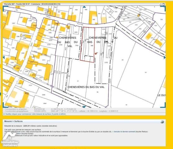 TERRAIN A BATIR A VENDRE A BOURGUIGNONS (10110), AUBE. A 3km de BAR SUR SEINE (10110), bourg to...