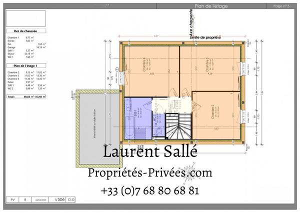 Maison  5 pièce(s) 89 m2