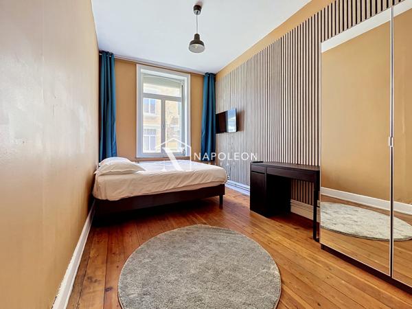 Colocation 8 chambres à Lille – Maison entièrement rénovée avec jardin, espaces communs de plus de 50 m² et chambres meublées