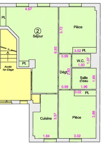 Appartement de 3 pièces à Moissy-Cramayel
