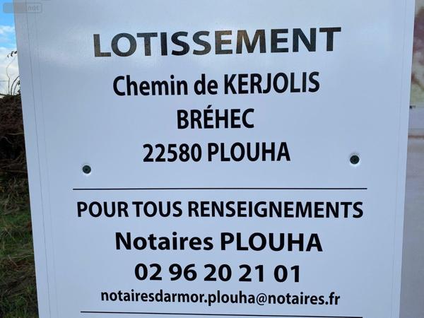 Terrain à Batir à vendre à Plouha dans les Côtes-d'Armor (22580), ref : TEBA-307