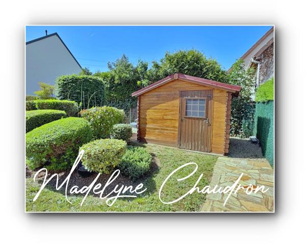 LARDY – Maison familiale 3 chambres avec jardin de 480 m², grand garage de 35 m² et buanderie, dans une impasse au calme.