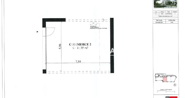 À vendre Local commercial 45.03 m² - Rungis 94150