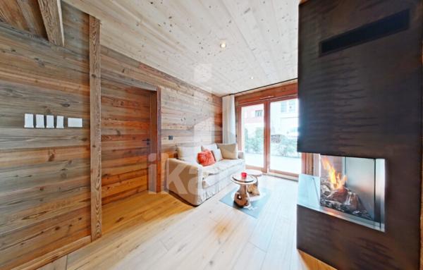 Megève centre   T4 avec terrasses dans résidence haut de gamme, rare à la vente !