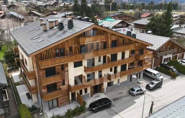 Megève centre   T4 avec terrasses dans résidence haut de gamme, rare à la vente !