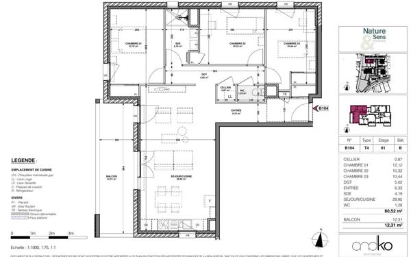 Appartement à vendre    3 pièces • 80,52 m2 Gap