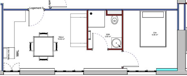 Appartement 2 pièces 30 m2