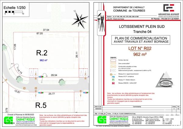 Land for sale 964 m² Tourbes