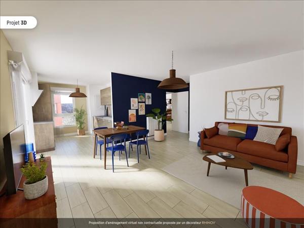 Appartement à vendre |  Saint-Herblain |  4 pièces | 63 m²