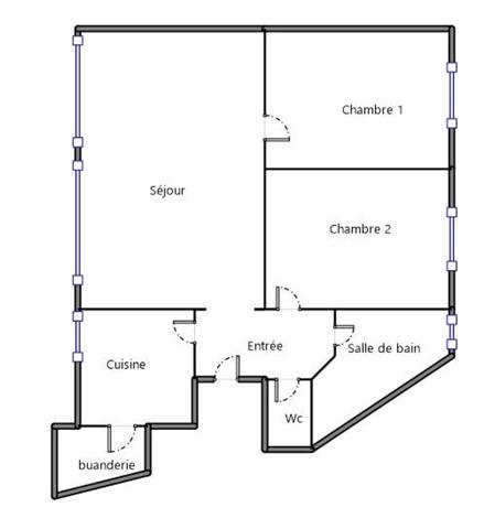 Appartement à vendre 4 pièces 76 m² Issy-les-Moulineaux