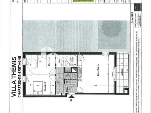 Location Appartement 3 pièces 67.8 m² - 10 RUE D'ORSON Chartres De Bretagne 35131