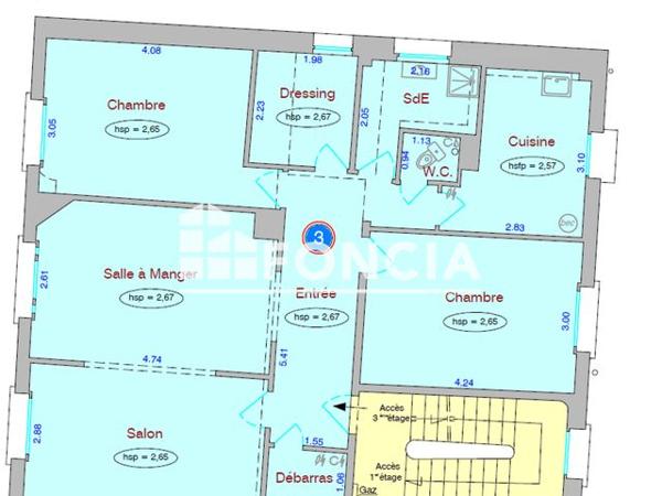 À vendre Appartement 4 pièces 81.3 m² - Asnières-sur-seine 92600