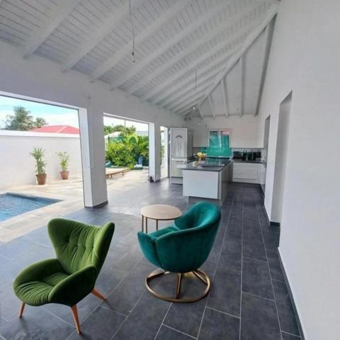 Maison neuve, 3 pièces, plain pied, à vendre SAINTE ANNE (971), GUADELOUPE, piscine et clôturée