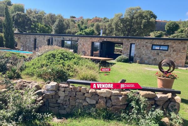 Maison en pierre T4  avec piscine VUE MER - Sari Solenzara 20145 - CORSE DU SUD - FRANCE