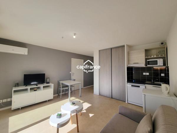 A VENDRE - Studio 24,80m² - Meublé - Terrasse - Place de parking - Résidence de tourisme, SERIGNAN (34)