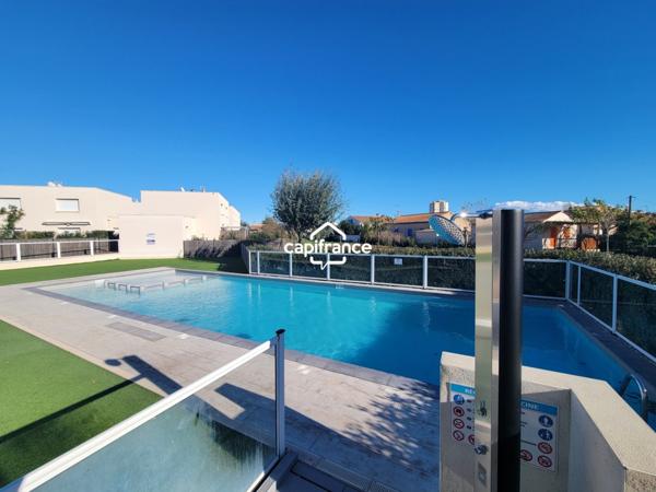 A VENDRE - Studio 24,80m² - Meublé - Terrasse - Place de parking - Résidence de tourisme, SERIGNAN (34)