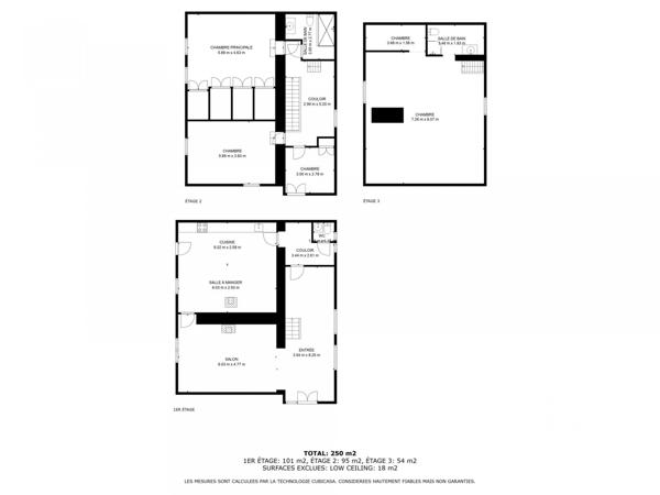 Maison rustique 7 pièces de 250 m² à Mérinchal (23420)