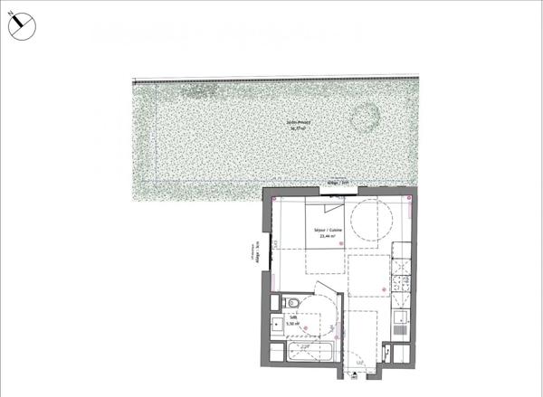 Appartement à vendre 1 pièce 29 m² Argenteuil