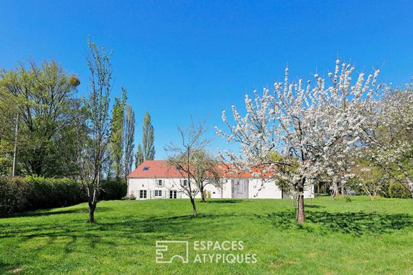 Belle longère de campagne en pierre entièrement rénovée et son parc avec vue