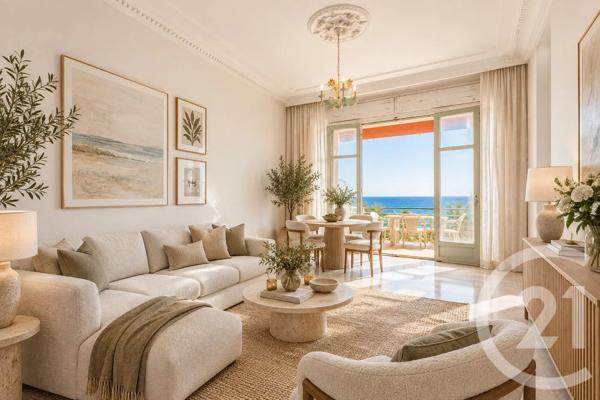 Appartement F3 à vendre  3 pièces - 86,60 m 2   NICE  - 06