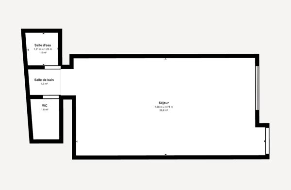 Appartement
         1 pièce
        - 30 m² Exclusivité 130 000 € *