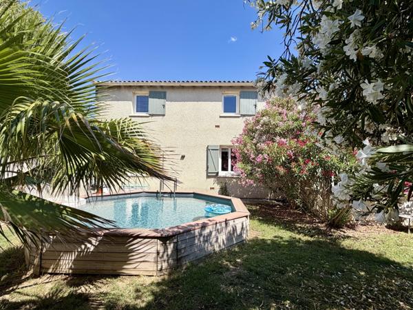 5 mn de Nîmes, 132 m2, 5 pièces, jardin méditerranéen, garage, DPE B/A