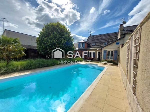 Maison 5 pièces 146m2 avec piscine.