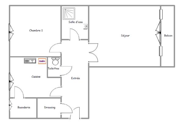 Appartement à vendre 3 pièces 60,97 m² Dreux