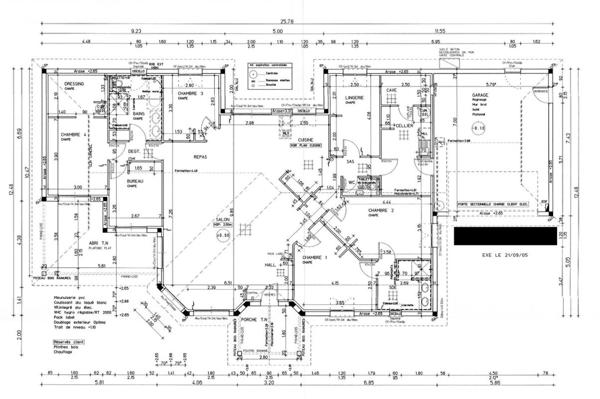 Maison contemporaine de plain-pied avec piscine 210 m2 Bruges Grand Darnal