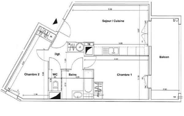 Appartement La Seyne-sur-Mer 52.95 m²