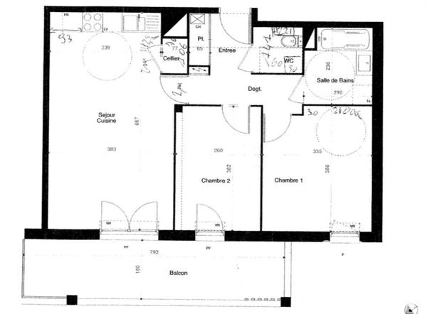 Appartement à vendre 3 pièces 62 m² Villenave-d'Ornon