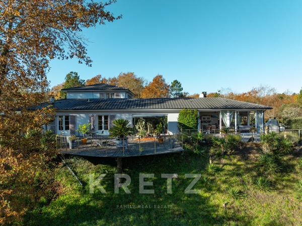 Villa style Louisiane avec lac privé