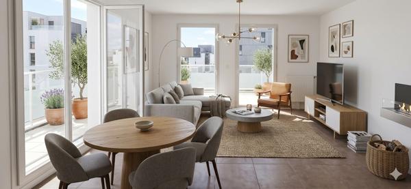 BORDEAUX LAC - Appartement T4 de 84m² avec terrasse 18m² - Ascenseur, 2 places de parking