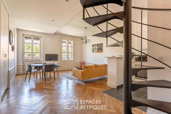 Duplex avec vue au dernier étage avec ascenseur
