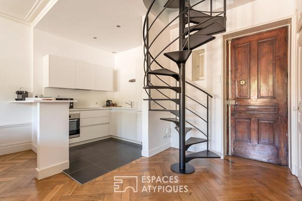 Duplex avec vue au dernier étage avec ascenseur