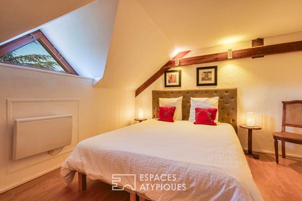 Maison des sixties rénovée, avec rivière, source et chutes d’eau privatives