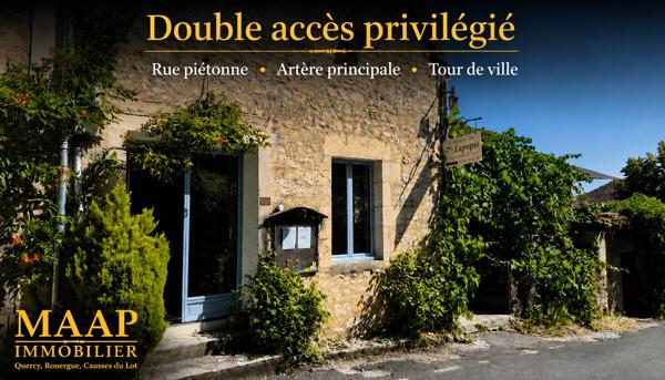 Restaurant avec terrasse – Fonds de commerce – Saint-Cirq-Lapopie 210 000 €